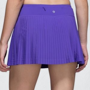 Lululemon pleat to street purple running skirt pleated tennis skirt